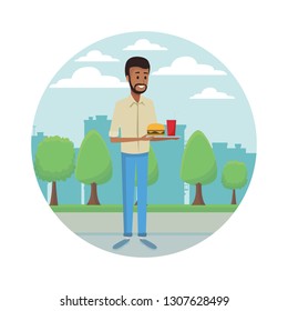young man cartoon