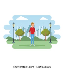 young man cartoon