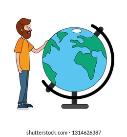 young man cartoon