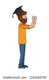 young man cartoon