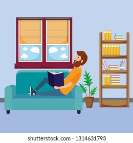 young man cartoon