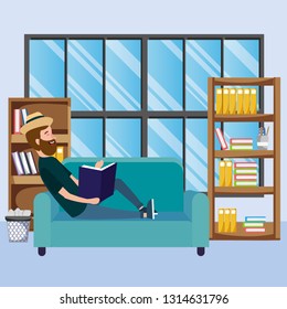 young man cartoon
