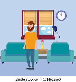 young man cartoon