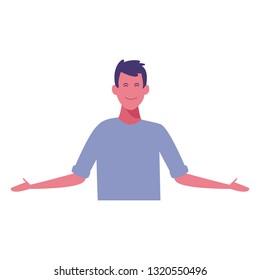 young man cartoon