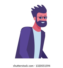 young man cartoon