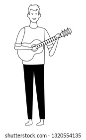 young man cartoon
