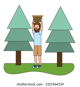 young man cartoon