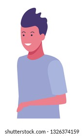young man cartoon