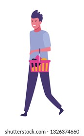 young man cartoon