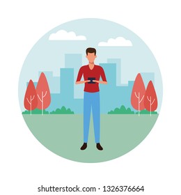 young man cartoon