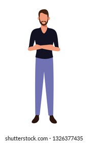 young man cartoon