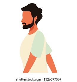 young man cartoon