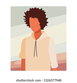 young man cartoon