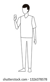 young man cartoon