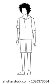 young man cartoon