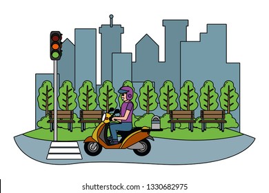 young man cartoon