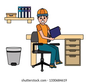 young man cartoon