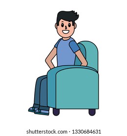 young man cartoon