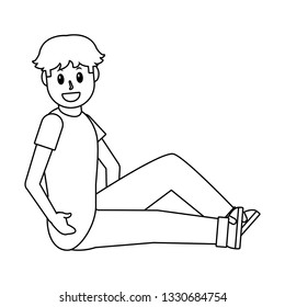 young man cartoon