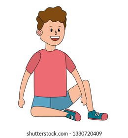 young man cartoon