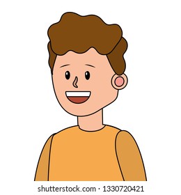 young man cartoon
