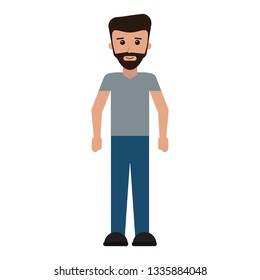 young man cartoon