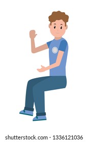 young man cartoon
