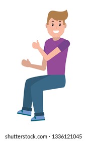 young man cartoon