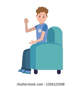 young man cartoon