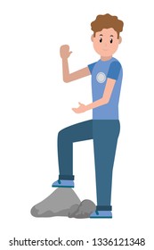 young man cartoon