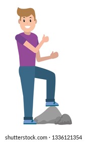 young man cartoon