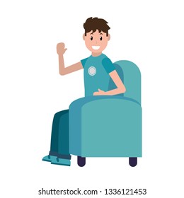 young man cartoon