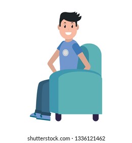 young man cartoon