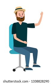 young man cartoon