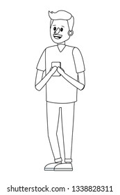 young man cartoon