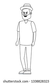 young man cartoon