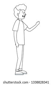 young man cartoon