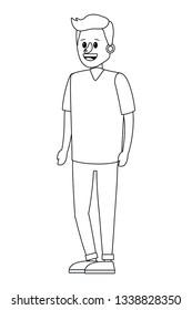 young man cartoon