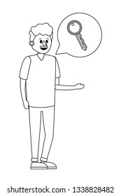 young man cartoon