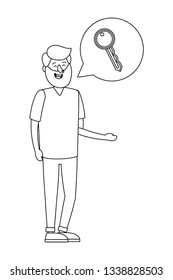 young man cartoon