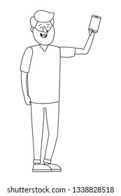 young man cartoon