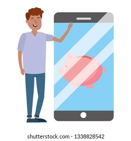young man cartoon