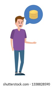 young man cartoon