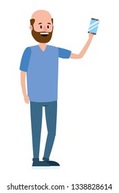 young man cartoon