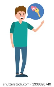 young man cartoon