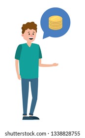 young man cartoon
