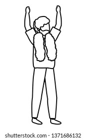 young man cartoon