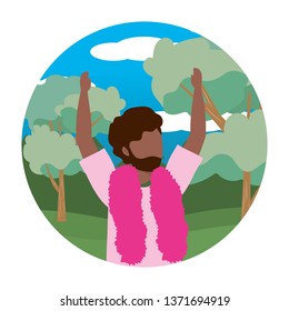 young man cartoon