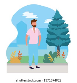 young man cartoon