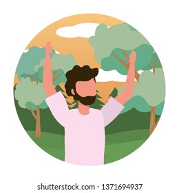 young man cartoon